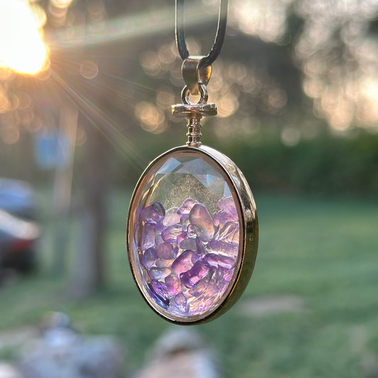 Amethyst Chip Energy Necklace