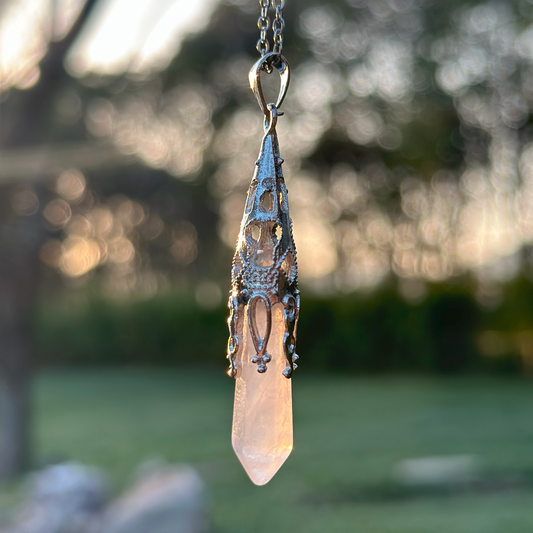 Tapered Crystal Energy Necklace
