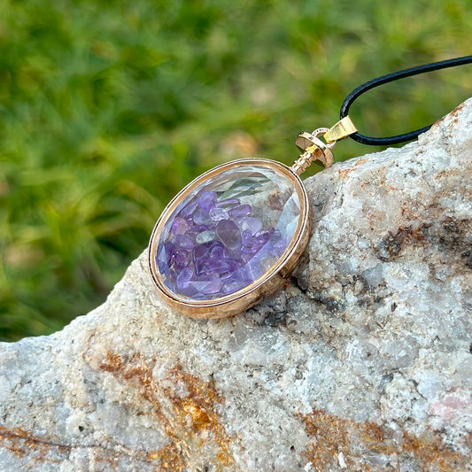 Amethyst Chip Energy Necklace